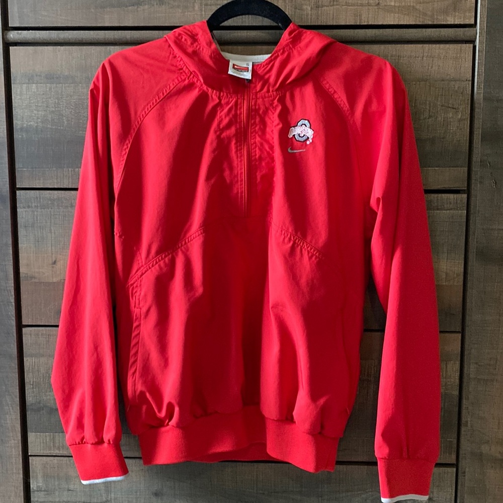 Ohio State Quarter Zip Rain Jacket size: Womens Small Nike